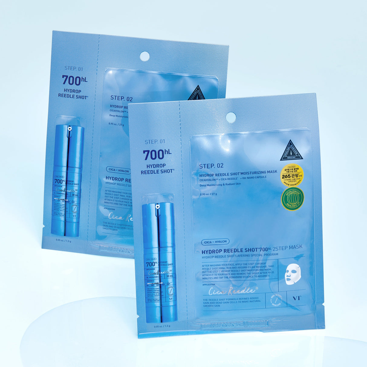 [VT Cosmetics] Hydrop Reedle Shot 700hL 2Step Mask