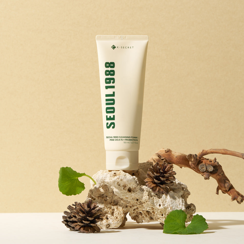 [K-SECRET] SEOUL 1988 Cleansing Foam : Pine Cica 1% + Probiotics