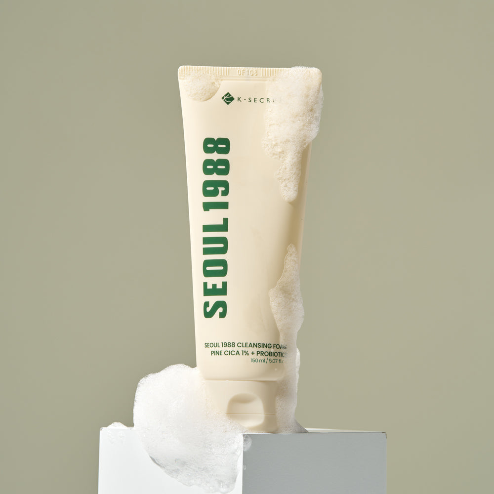[K-SECRET] SEOUL 1988 Cleansing Foam : Pine Cica 1% + Probiotics