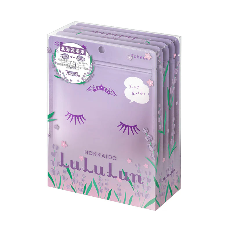 [LuLuLun] Premium Sheet Mask Hokkaido Lavender (7 Stk. x 5 Stk.)